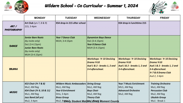 Summer 1 2024 Co Curricular Timetable 3